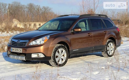 Subaru Outback 2011  випуску Житомир з двигуном 2.5 л бензин позашляховик автомат за 11999 долл. 