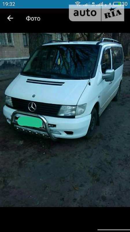 Mercedes-Benz Vito 1999  випуску Харків з двигуном 0 л дизель мінівен механіка за 6150 долл. 