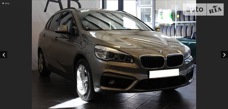 BMW 220 2015  випуску Київ з двигуном 2 л дизель мінівен автомат за 28200 долл. 