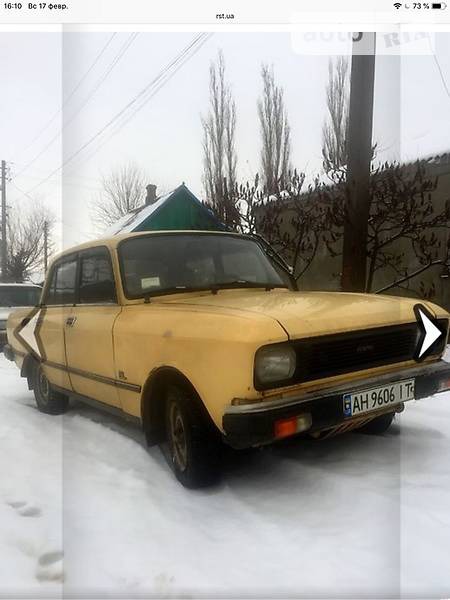 Москвич 2140 1985  випуску Донецьк з двигуном 1.6 л бензин седан механіка за 500 долл. 