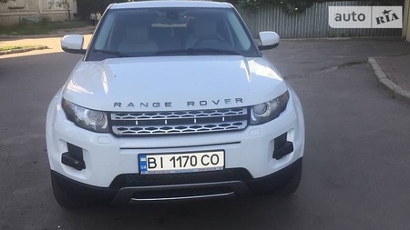 Land Rover Range Rover Evoque 2013  випуску Полтава з двигуном 2 л бензин позашляховик автомат за 27500 долл. 
