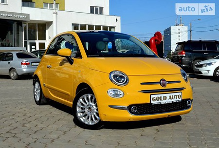 Fiat 500 2016  випуску Одеса з двигуном 1.2 л бензин хэтчбек автомат за 11200 долл. 