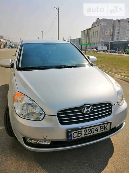 Hyundai Accent 2008  випуску Чернігів з двигуном 1.4 л газ седан автомат за 6800 долл. 