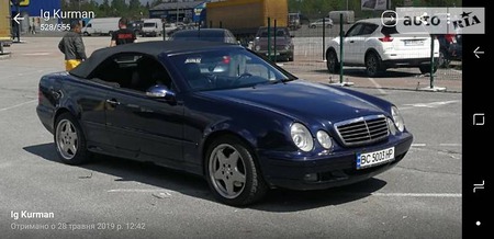 Mercedes-Benz CLK 230 1999  випуску Львів з двигуном 0 л бензин кабріолет автомат за 6999 долл. 