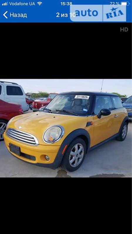 Mini Cooper 2009  випуску Харків з двигуном 1.6 л газ хэтчбек механіка за 2500 долл. 