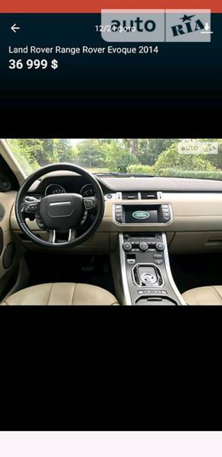 Land Rover Range Rover Evoque 2014  випуску Кропивницький з двигуном 2.2 л дизель позашляховик автомат за 29000 долл. 