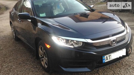 Honda Civic 2016  випуску Івано-Франківськ з двигуном 2 л бензин седан автомат за 14500 долл. 