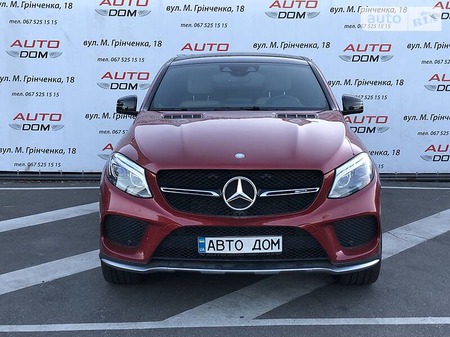 Mercedes-Benz GLE 43 AMG 2017  випуску Київ з двигуном 3 л бензин позашляховик автомат за 59999 долл. 
