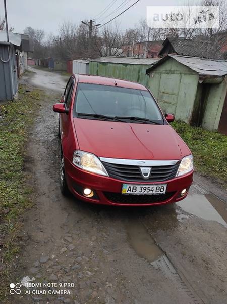 Dacia Logan 2008  випуску Вінниця з двигуном 1.6 л бензин седан механіка за 6200 долл. 