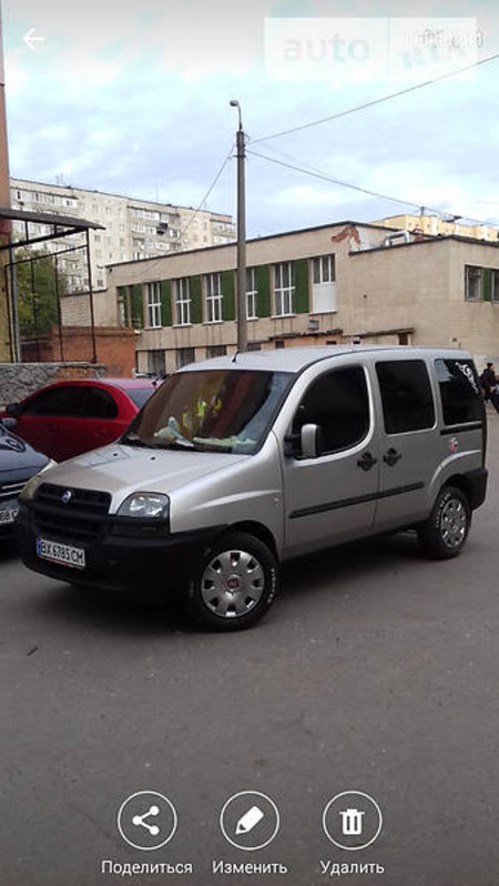 Fiat Doblo 2001  випуску Хмельницький з двигуном 1.9 л дизель мінівен механіка за 4200 долл. 