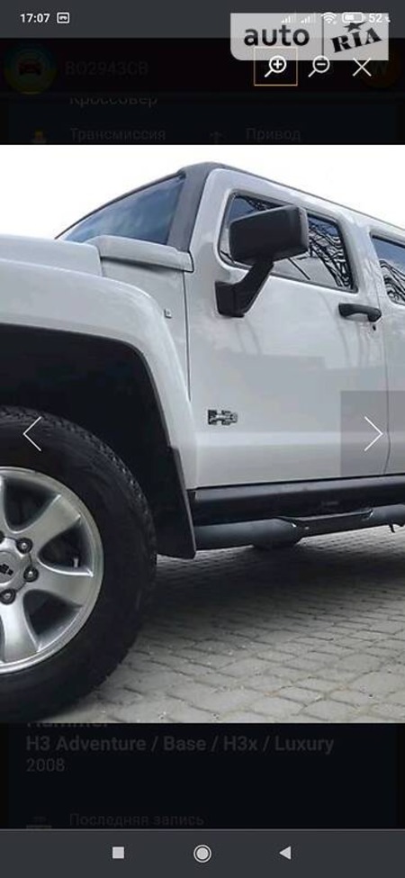 Hummer H3 2008  випуску Тернопіль з двигуном 3.7 л бензин позашляховик автомат за 19999 долл. 