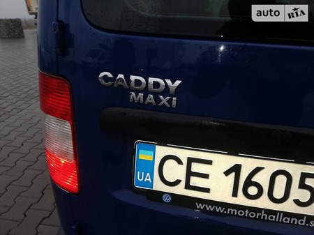 Volkswagen Caddy 2008  випуску Чернівці з двигуном 1.9 л дизель мінівен автомат за 8400 долл. 