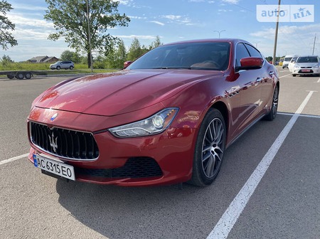 Maserati Ghibli 2014  випуску Луцьк з двигуном 3 л бензин седан автомат за 25100 долл. 