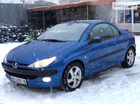 Peugeot 206 2002  випуску Вінниця з двигуном 1.6 л бензин кабріолет автомат за 5200 долл. 