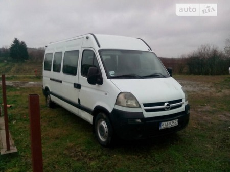 Opel Movano 2004  випуску Львів з двигуном 3 л дизель мінівен механіка за 3500 долл. 