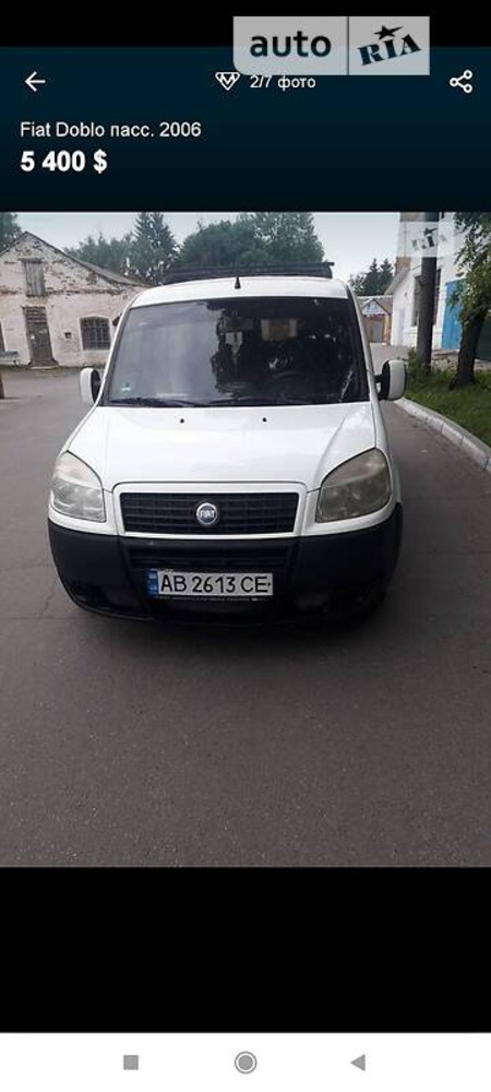 Fiat Doblo 2006  випуску Вінниця з двигуном 1.3 л дизель мінівен механіка за 4990 долл. 