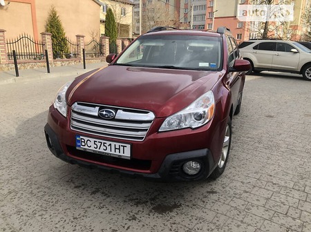 Subaru Outback 2014  випуску Львів з двигуном 2.5 л бензин позашляховик автомат за 10500 долл. 