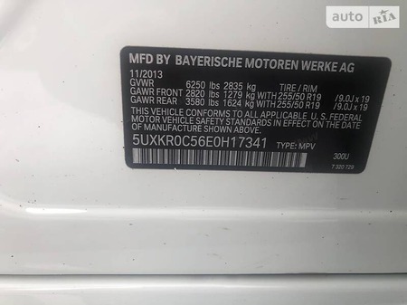 BMW X5 2013  випуску Черкаси з двигуном 3 л бензин позашляховик автомат за 27900 долл. 