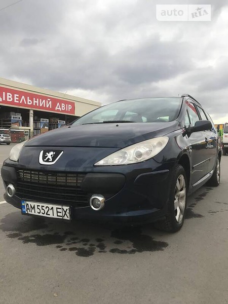 Peugeot 307 2007  випуску Житомир з двигуном 1.6 л дизель універсал механіка за 4900 долл. 