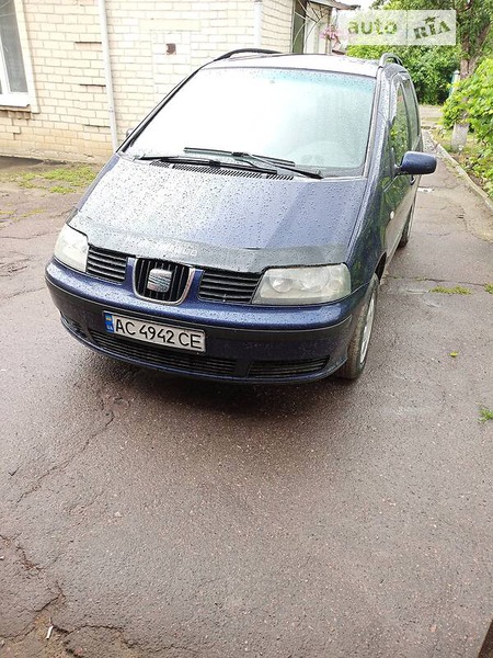 Seat Alhambra 2000  випуску Дніпро з двигуном 1.9 л дизель мінівен механіка за 4800 долл. 