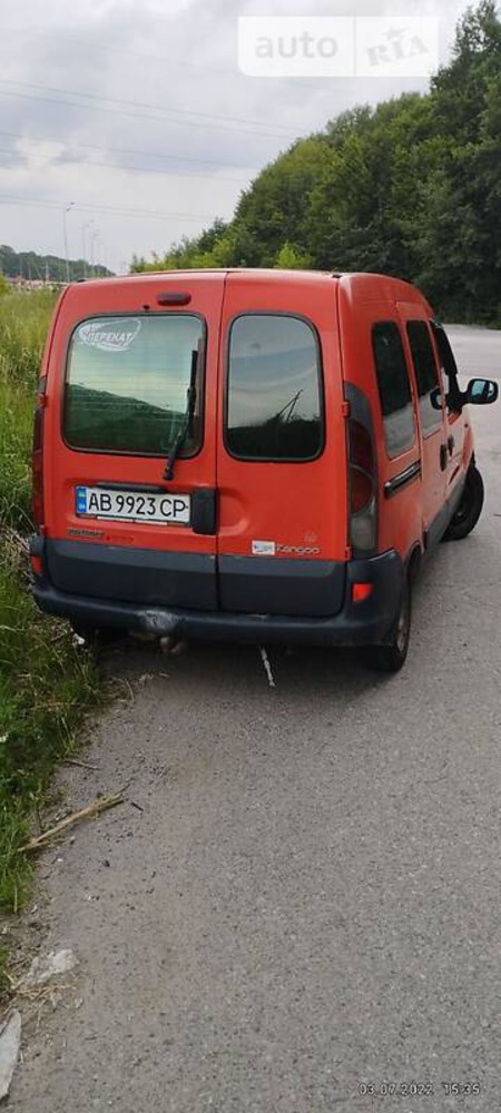 Renault Kangoo 2002  випуску Вінниця з двигуном 1.9 л дизель мінівен механіка за 2500 долл. 