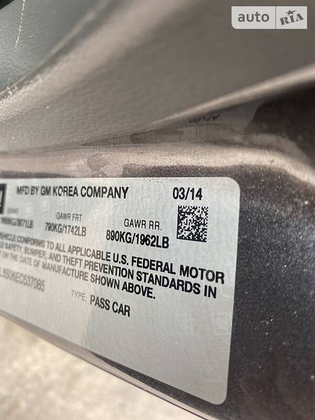 Chevrolet Spark 2014  випуску Черкаси з двигуном 0 л електро хэтчбек автомат за 9000 долл. 