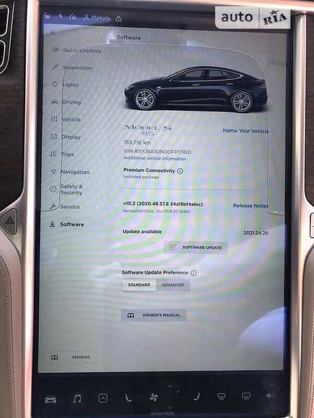 Tesla S 2013  випуску Київ з двигуном 0 л електро ліфтбек автомат за 31999 долл. 